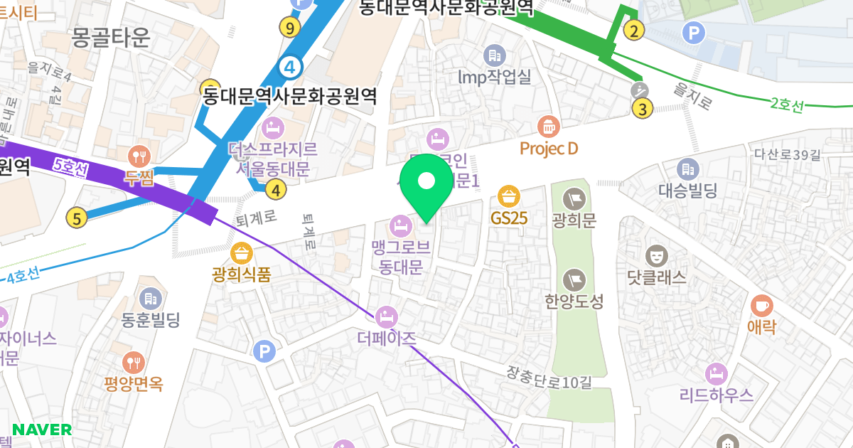 성진오피스텔 위치 지도 - 서울특별시 중구 퇴계로 336