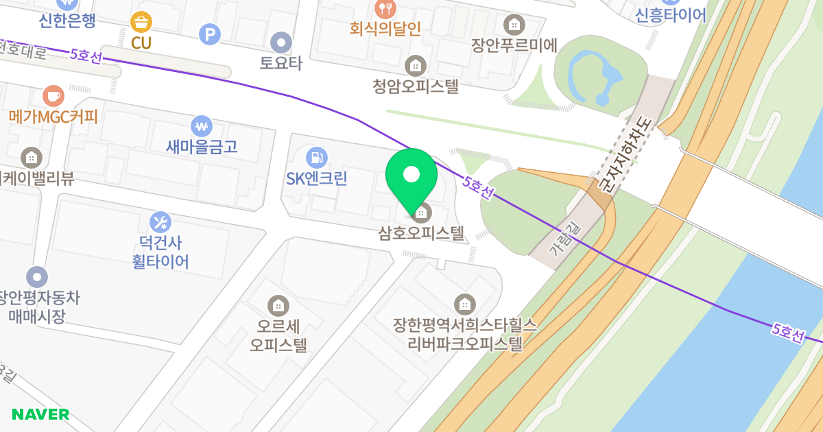 삼호오피스텔 위치 지도 - 서울특별시 성동구 자동차시장1길 103
