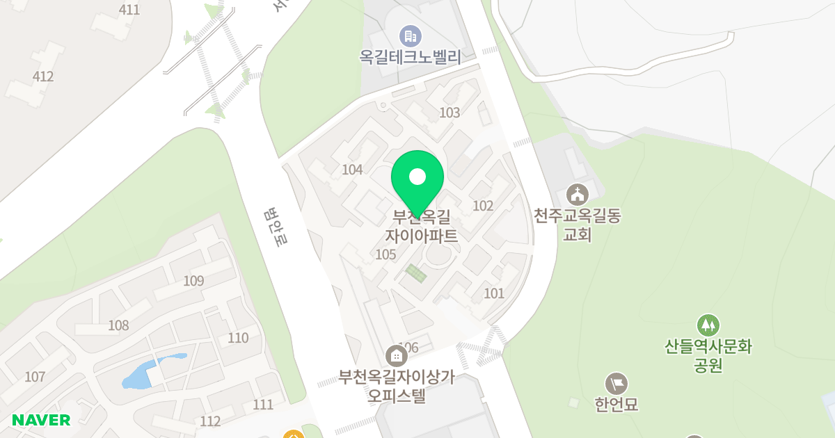 부천옥길자이 위치 지도 - 경기도 부천시 소사구  19