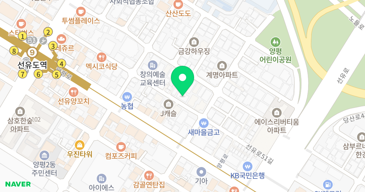 행복이머무는집 위치 지도 - 서울특별시 영등포구 선유로51길 18