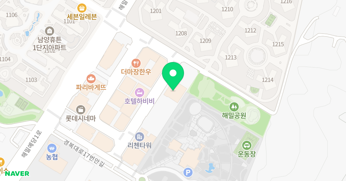해밀리움 위치 지도 - 경기도 남양주시 진접읍 해밀예당1로 50-31