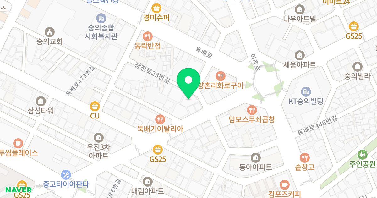 숭의M타운 위치 지도 - 인천광역시 미추홀구 장천로23번길 5