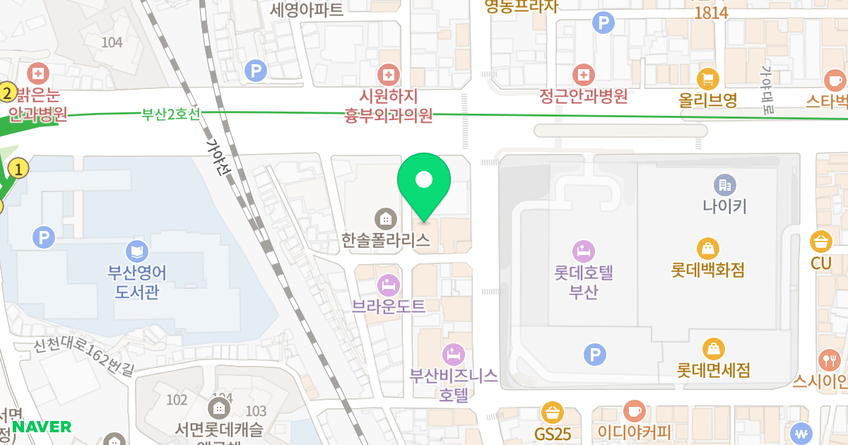 THERAUM 위치 지도 - 부산광역시 부산진구 가야대로756번길 13