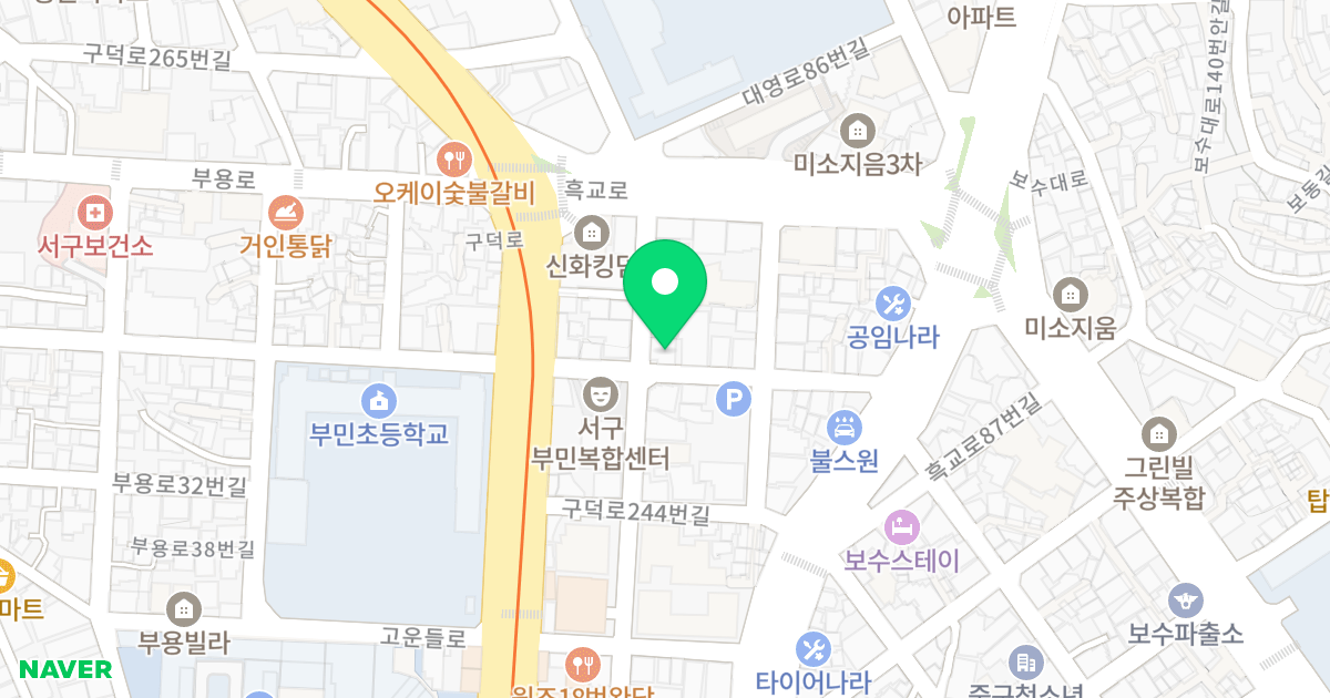 안다미로 위치 지도 - 부산광역시 서구 흑교로109번길 13
