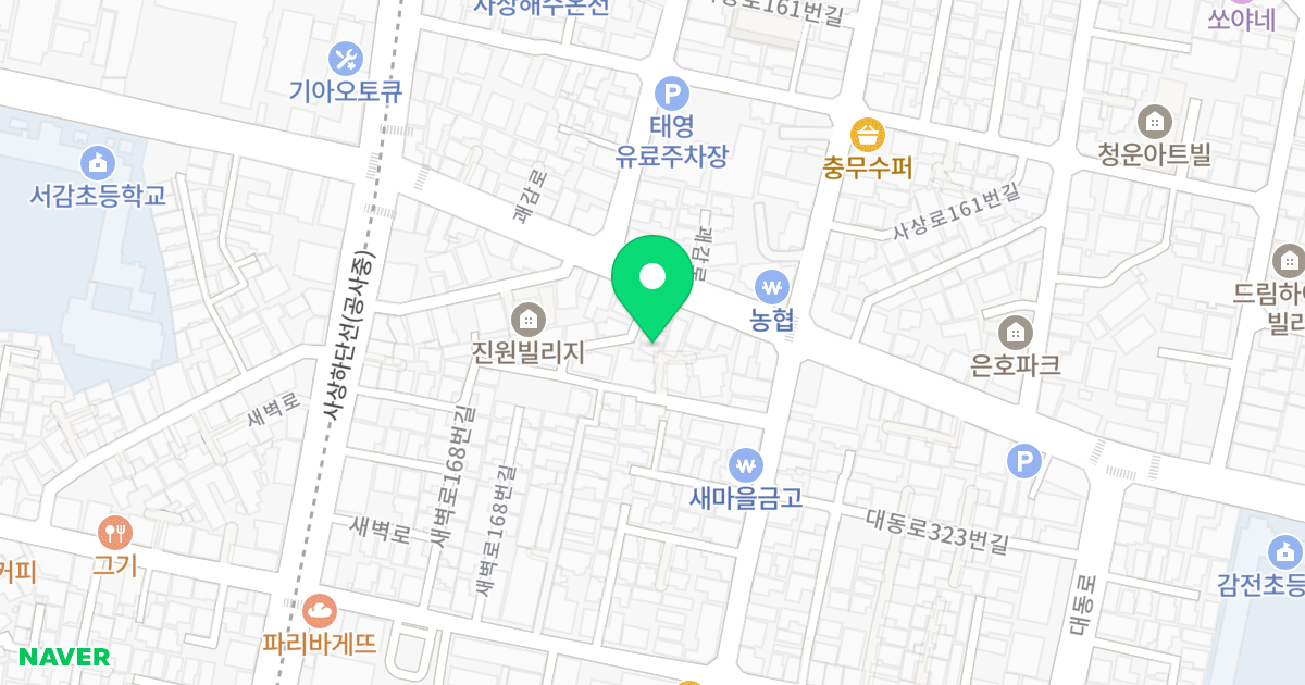 세종엠클래스씨 위치 지도 - 부산광역시 사상구 괘감로 96-3