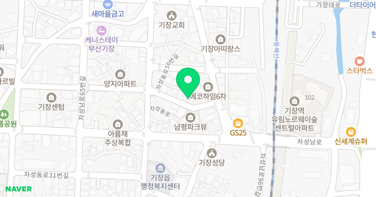 위클라우드13차 위치 지도 - 부산광역시 기장군 기장읍