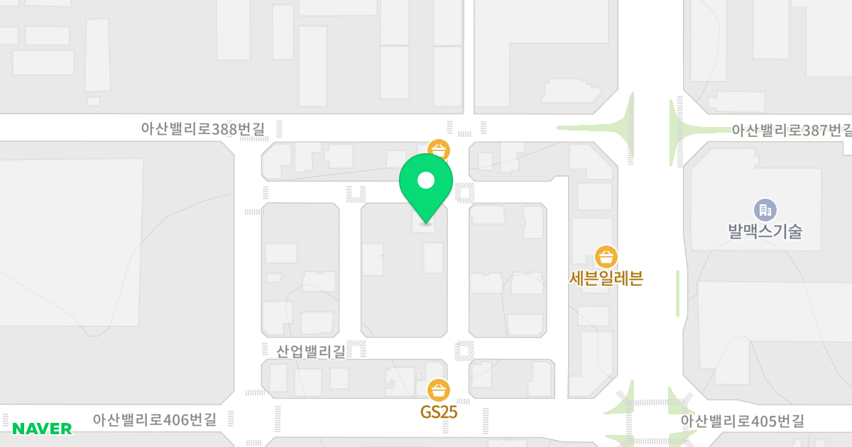 1동 위치 지도 - 충청남도 아산시 둔포면 산업밸리길 41