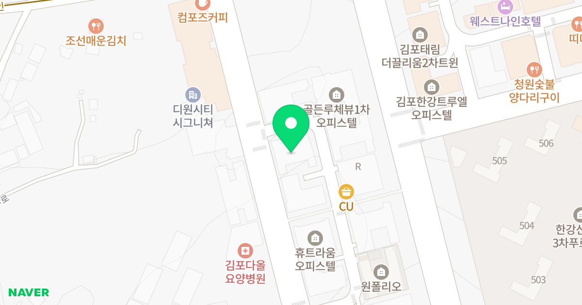 스위트엠 아크라시티 1차 위치 지도 - 경기도 김포시 김포한강10로133번길 76