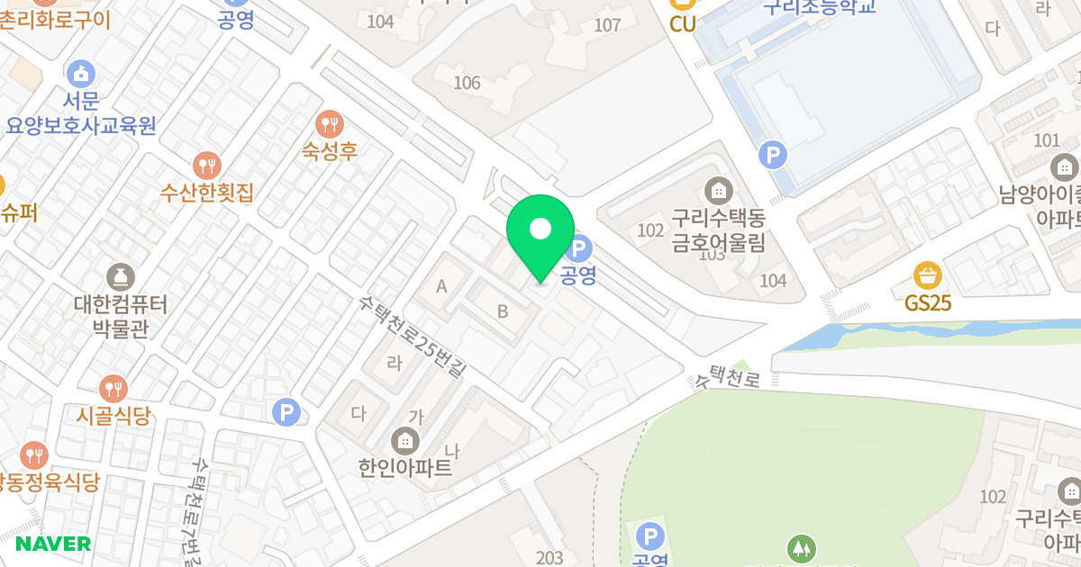 (518-5) 위치 지도 - 경기도 구리시