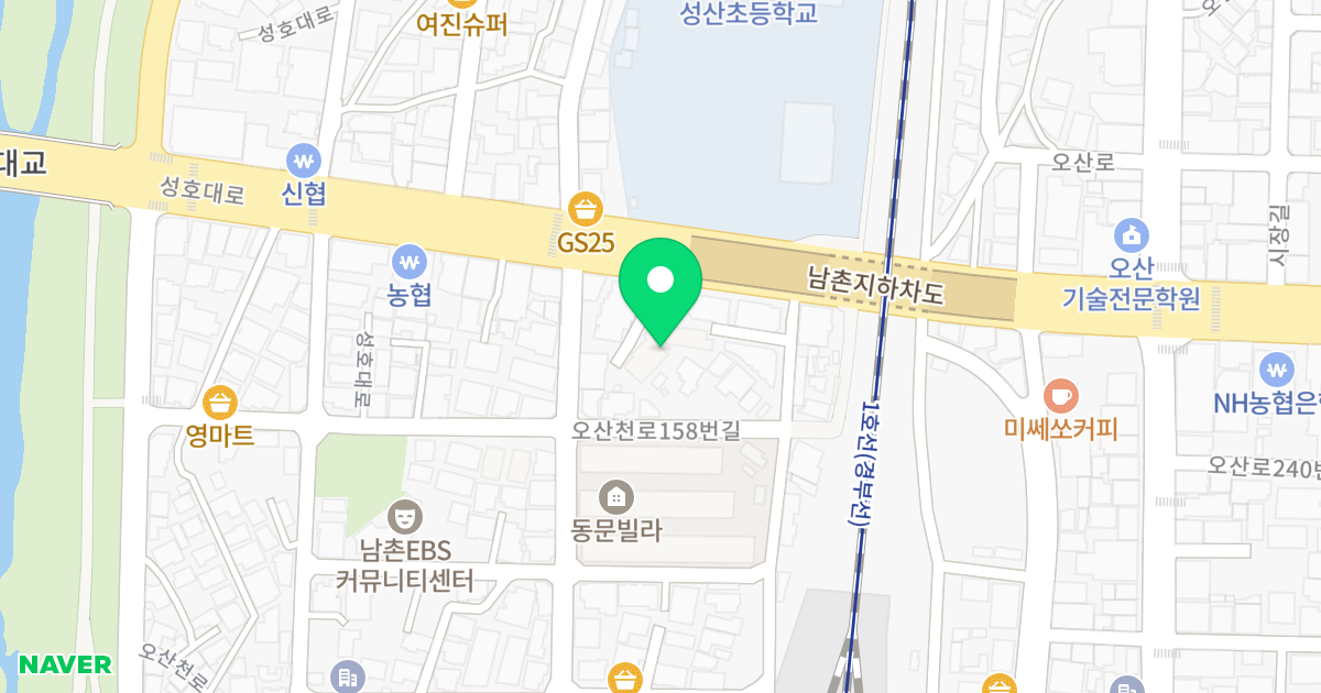 탑캐슬 위치 지도 - 경기도 오산시 성호대로50번길 4-3
