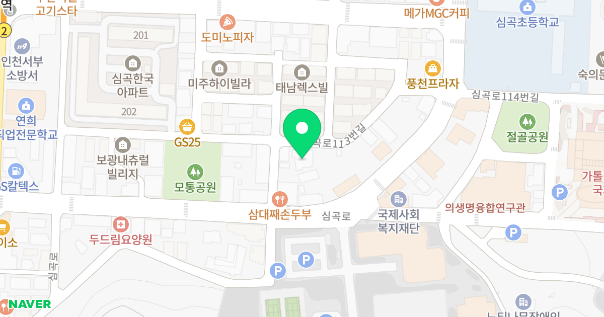 베스트 프랜디 위치 지도 - 인천광역시 서구 심곡로91번길 4-1