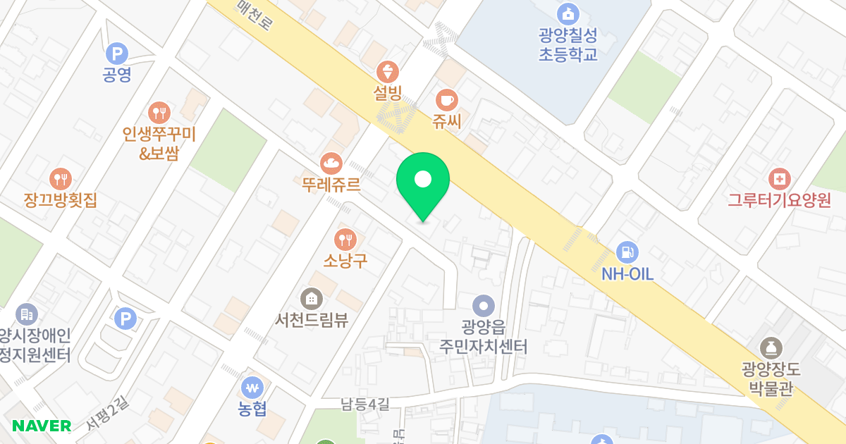 자연애3차 위치 지도 - 전라남도 광양시 광양읍 남등1길 136