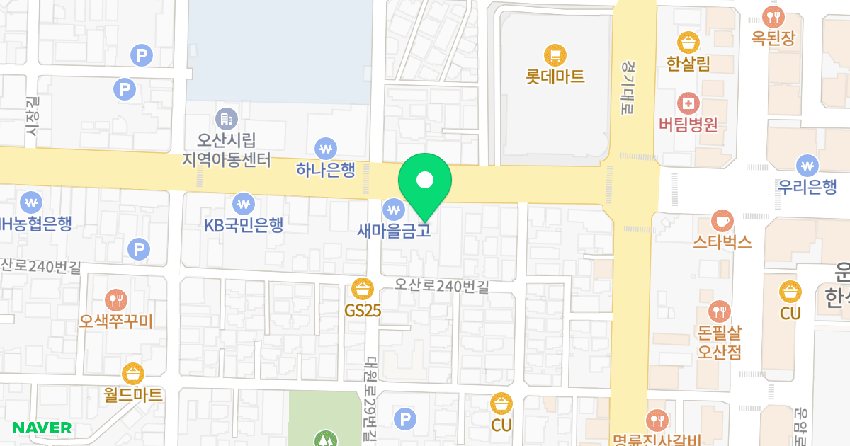 (753-2) 위치 지도 - 경기도 오산시 성호대로 96