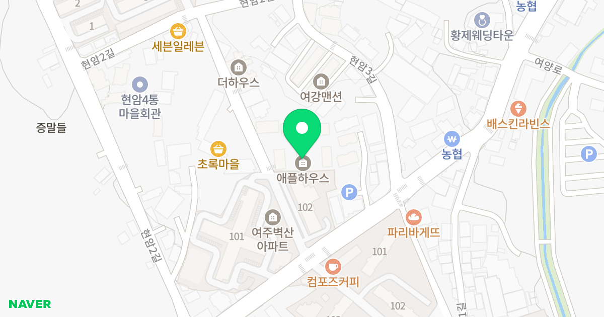 애플하우스 E 위치 지도 - 경기도 여주시 도예로 39-4