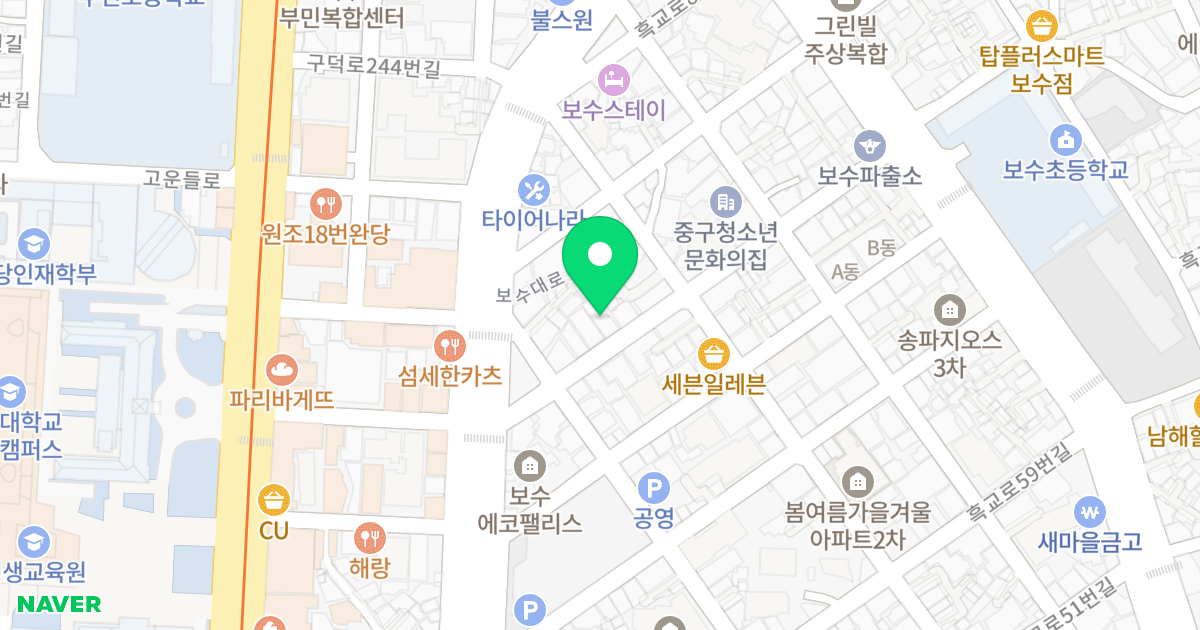 몽마르뜨 위치 지도 - 부산광역시 중구 흑교로75번길 18