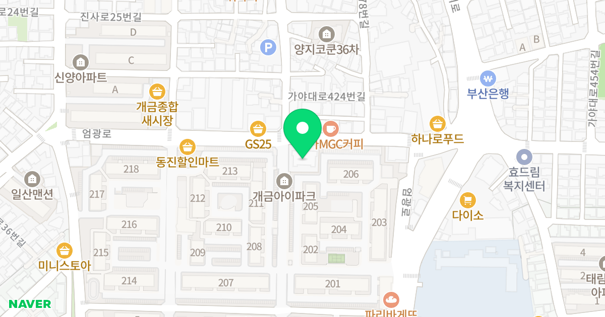 이린타워빌9 위치 지도 - 부산광역시 부산진구