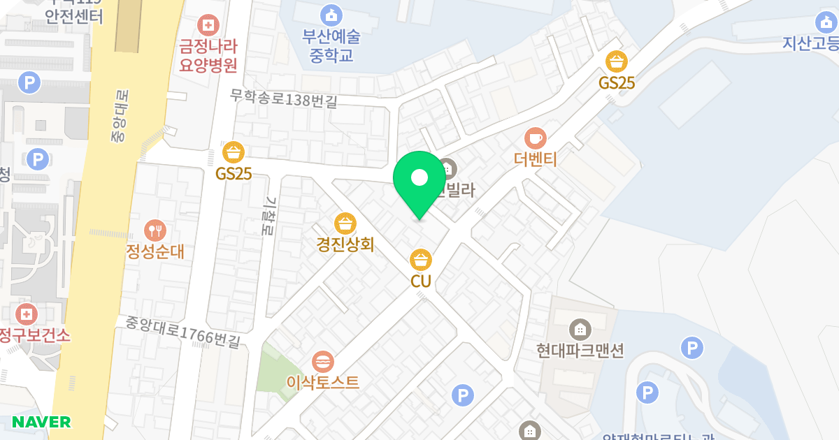 영남테라스 위치 지도 - 부산광역시 금정구 오륜대로 33