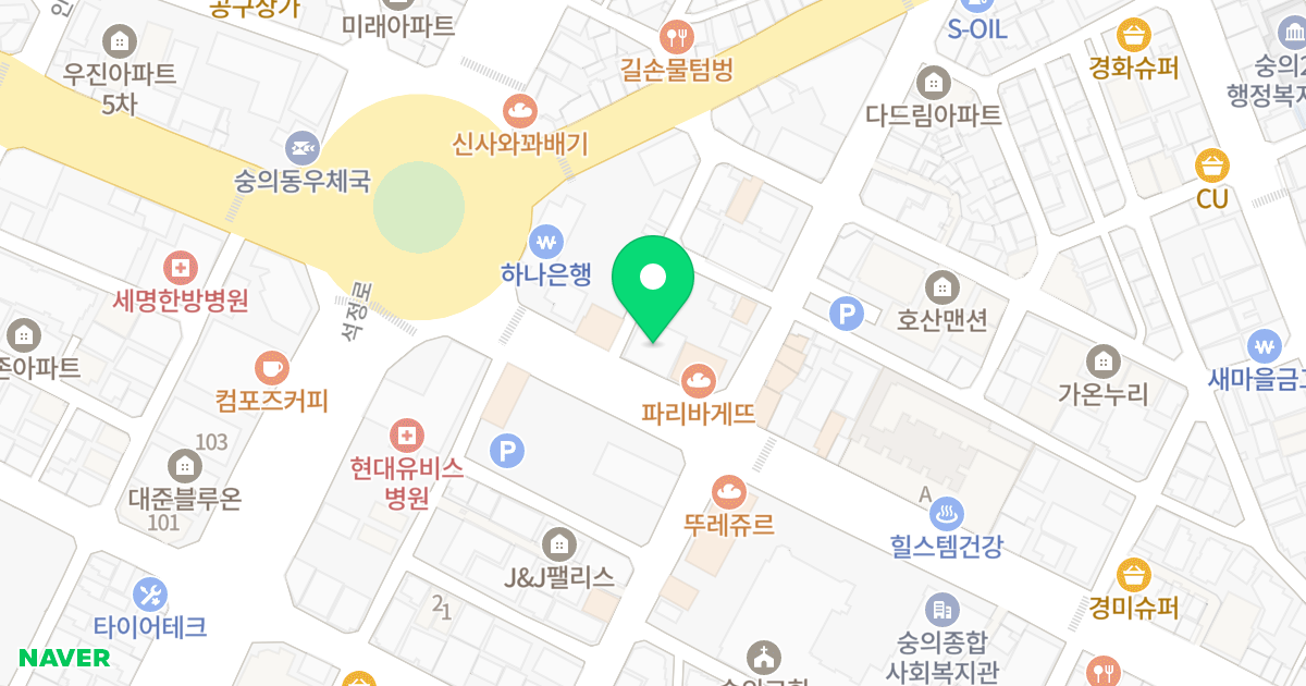 세움캐슬 위치 지도 - 인천광역시 미추홀구 독배로 496