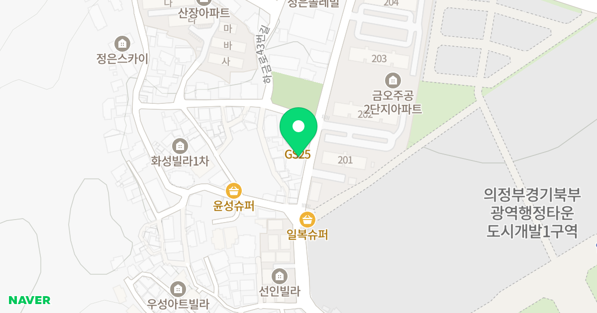 정은펠리체 위치 지도 - 경기도 의정부시 하금로 39