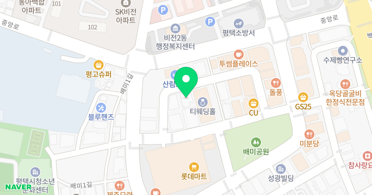 모드니에골드 위치 지도 - 경기도 평택시 평택5로34번길 14