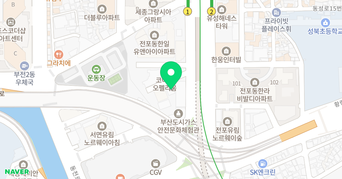 펠리체 위치 지도 - 부산광역시 부산진구 전포대로 157-1