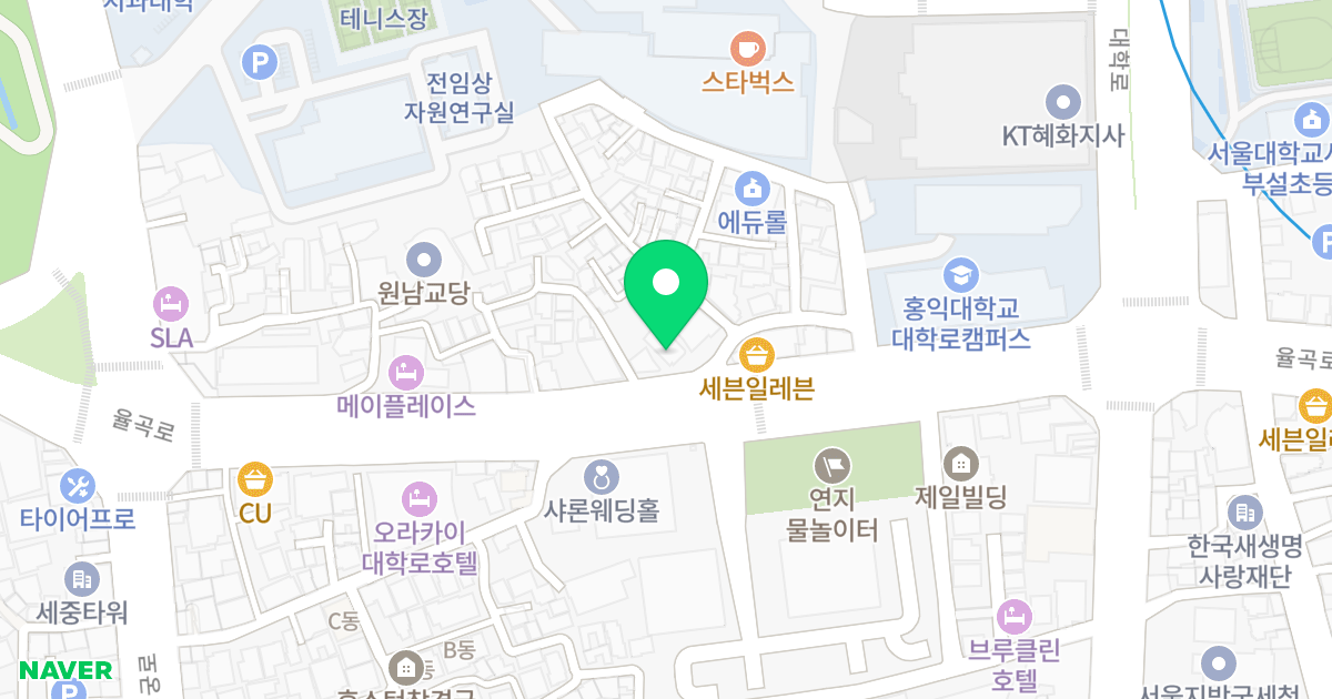M스테이트 위치 지도 - 서울특별시 종로구 율곡로 191