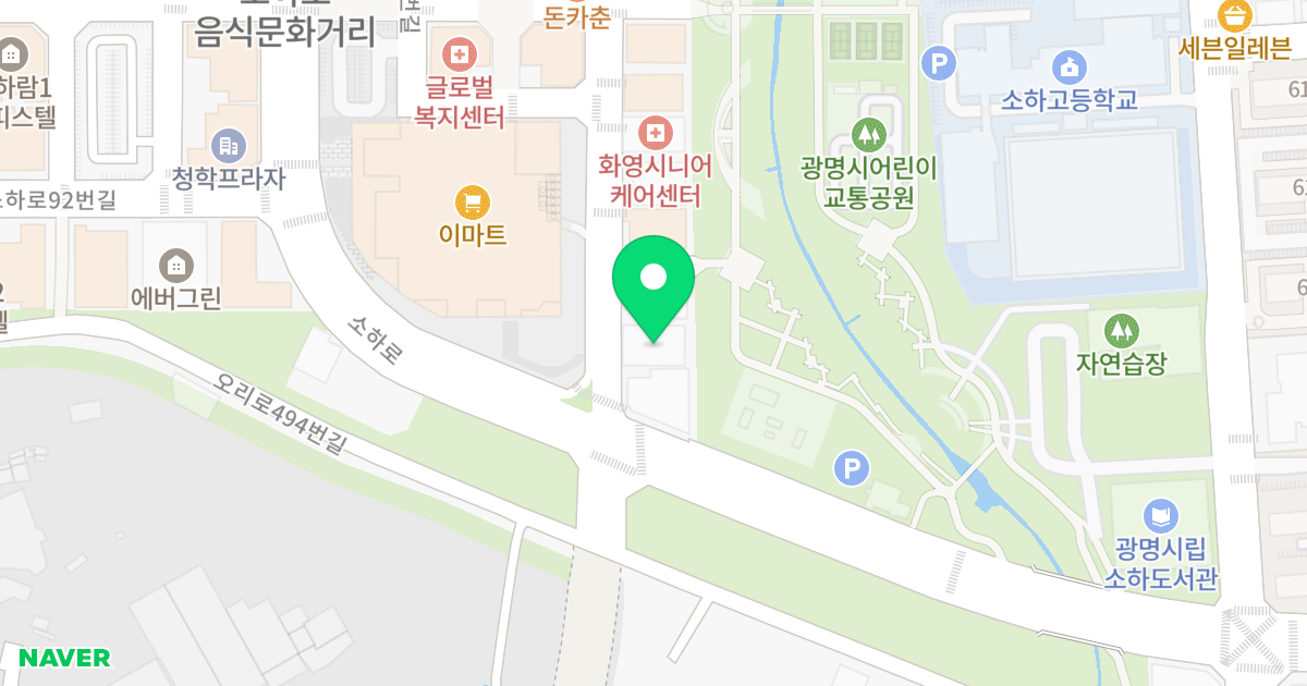 정우 펠리스 위치 지도 - 경기도 광명시 소하로109번길 4