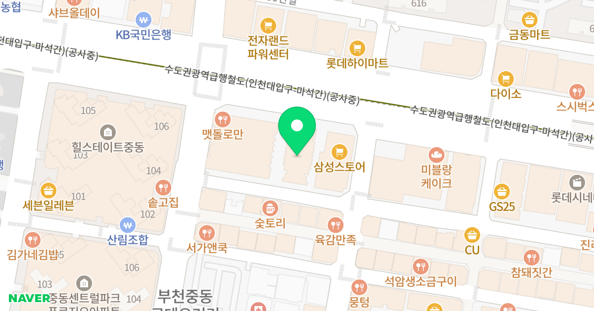 금광베네스타 위치 지도 - 경기도 부천시 원미구  252