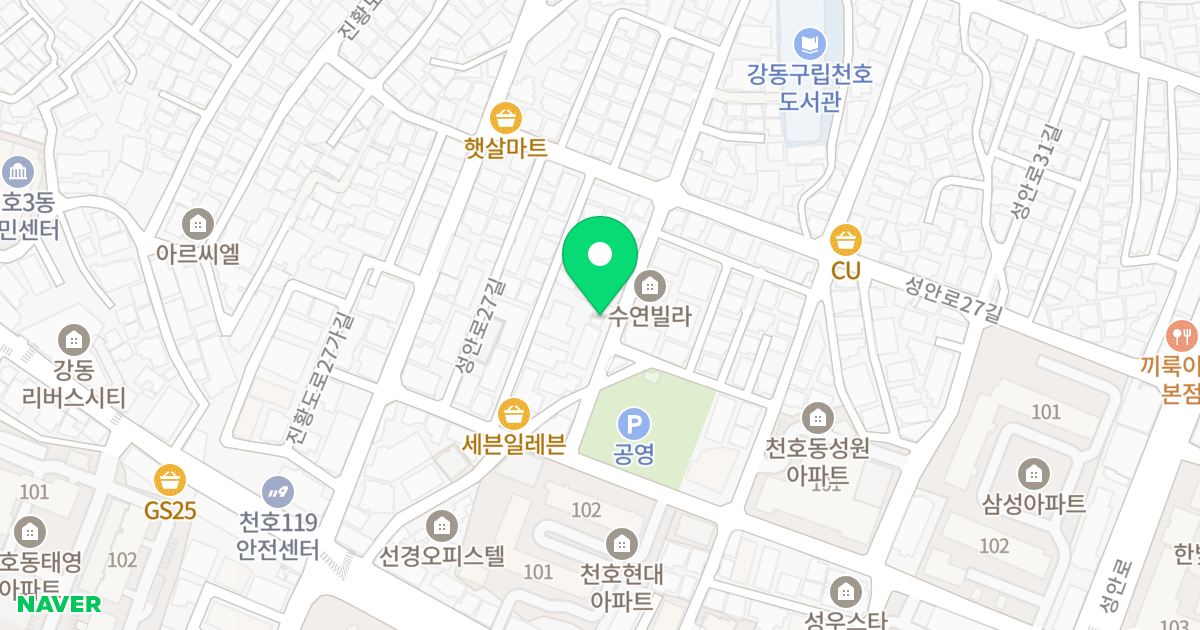 다성 이즈빌 위치 지도 - 서울특별시 강동구
