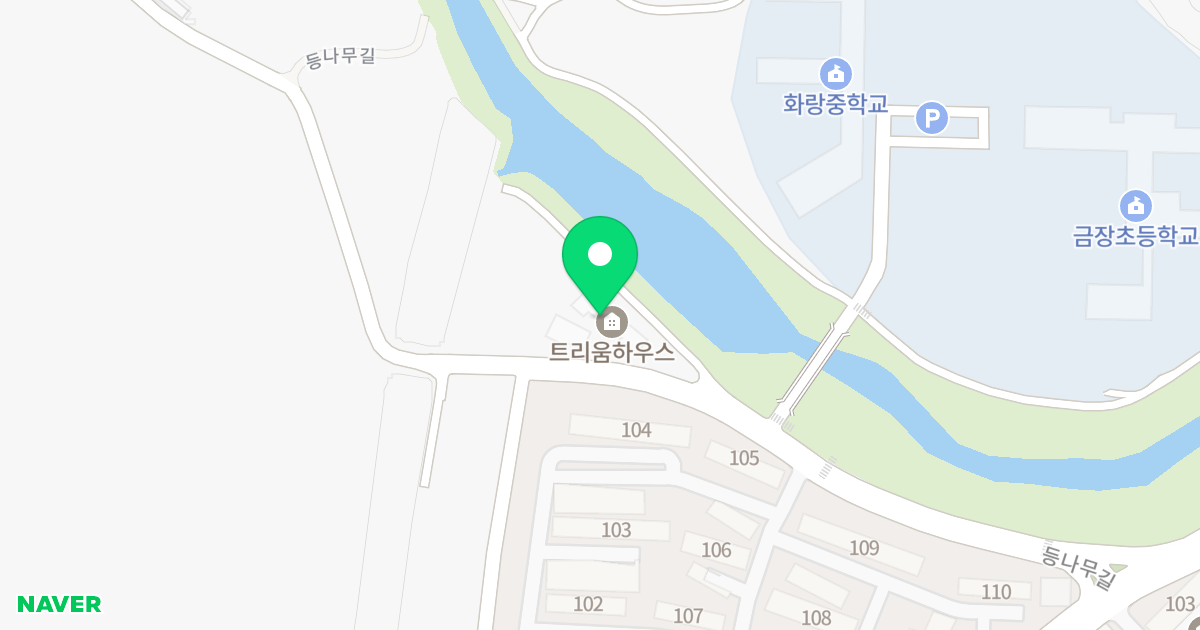 트리움하우스 위치 지도 - 경상북도 경주시 현곡면