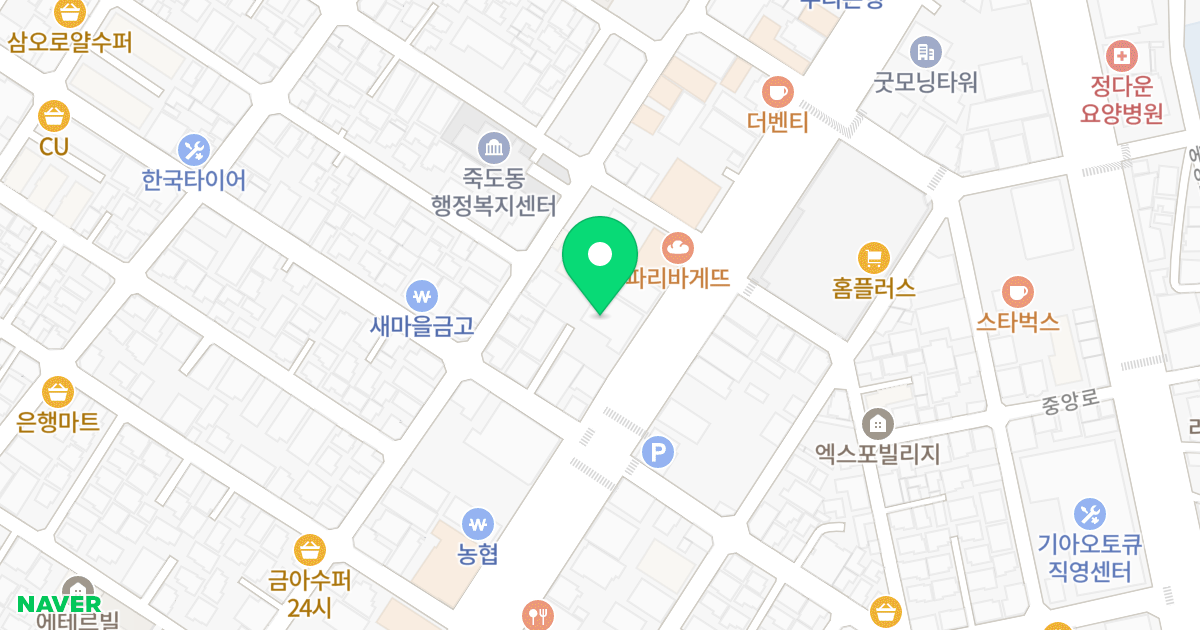 델라이츠 위치 지도 - 경상북도 포항시 북구 중흥로 315-2