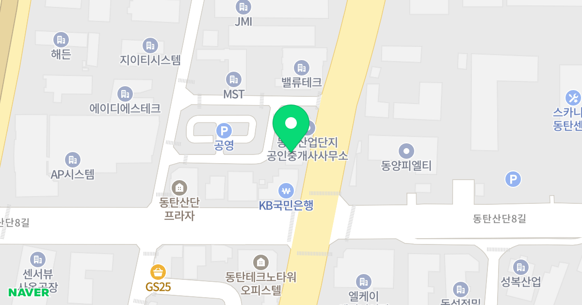 CH리베로 오피스텔 위치 지도 - 경기도 화성시 동탄기흥로 147-11