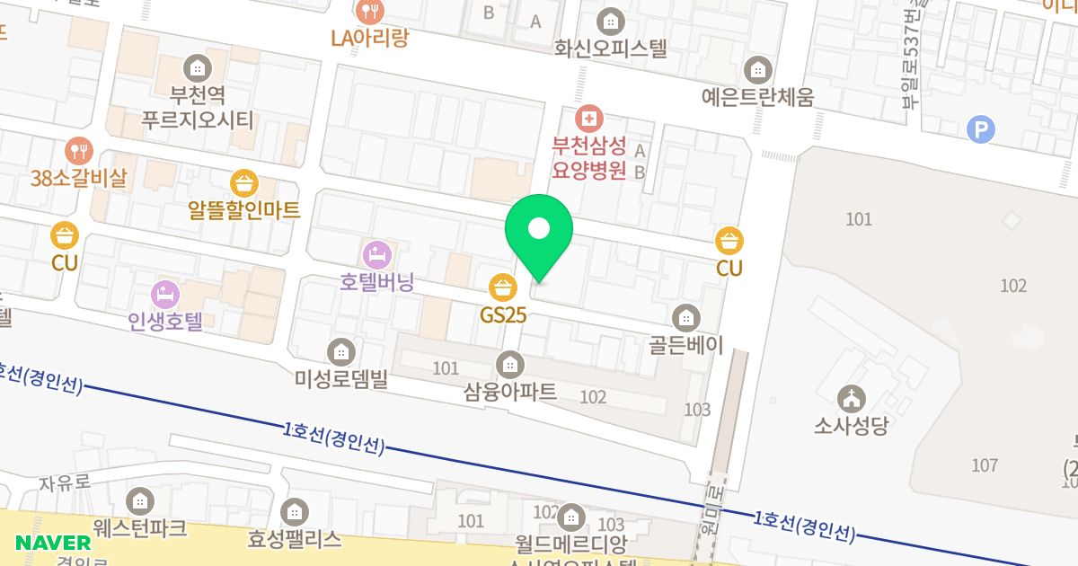 (128-6) 위치 지도 - 경기도 부천시 원미구  23