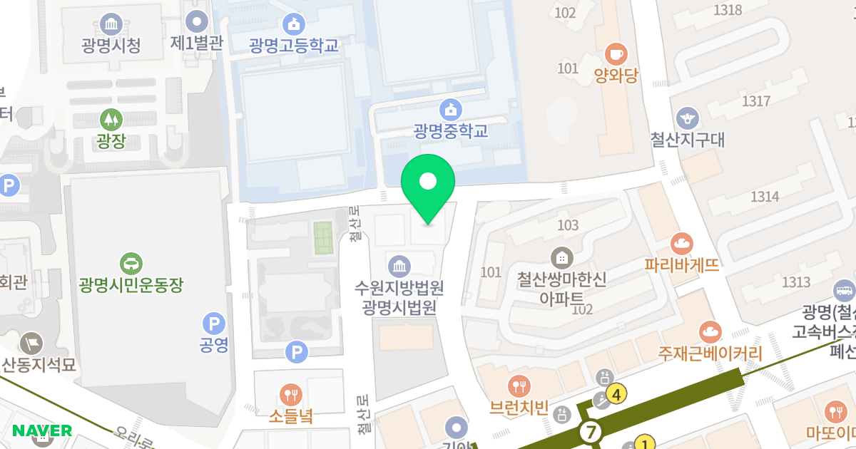 (253) 위치 지도 - 경기도 광명시 오리로876번길 30