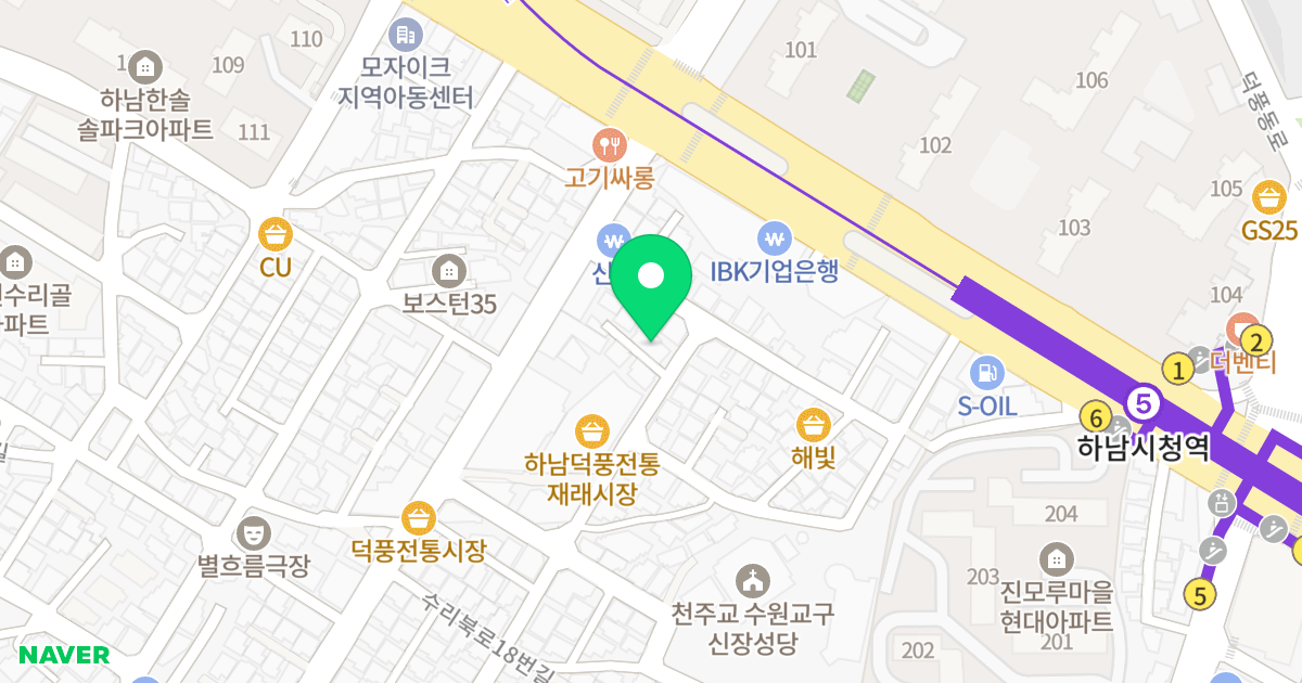 주건축물제1동 위치 지도 - 경기도 하남시 신장로154번길 67-1