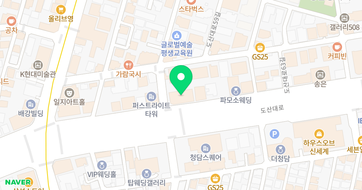 아노블리81 위치 지도 - 서울특별시 강남구 도산대로 419