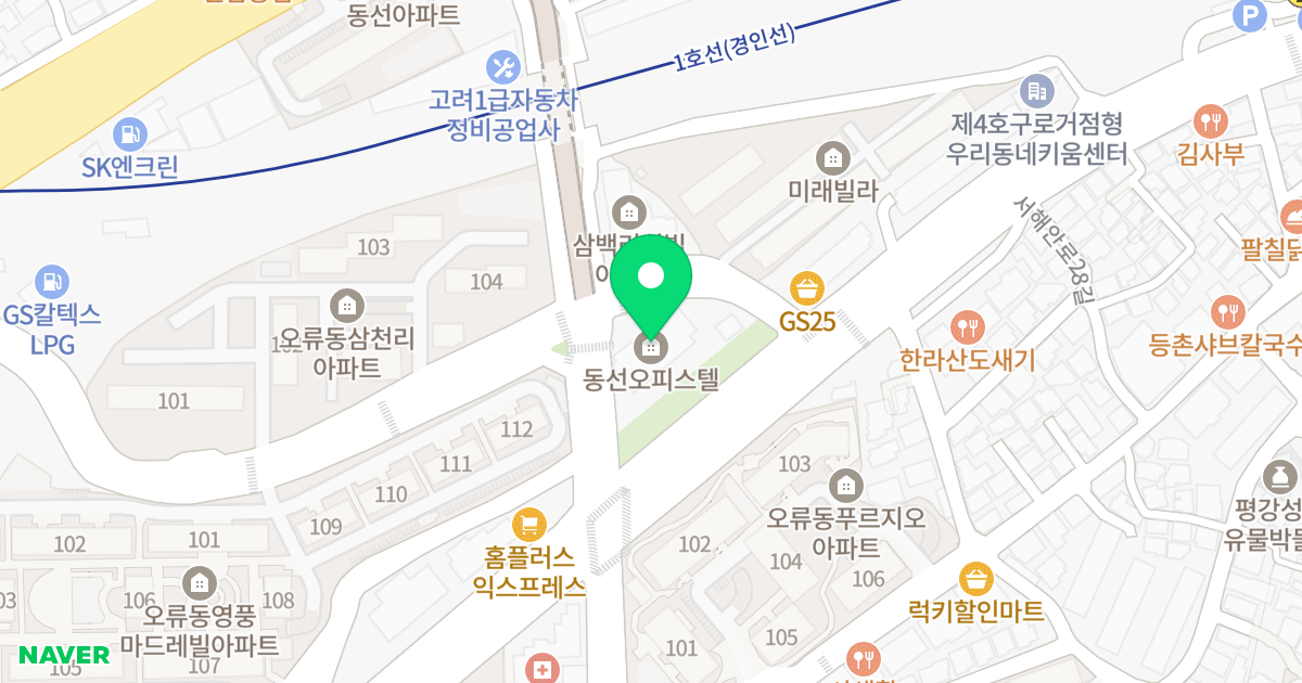 (134-1) 위치 지도 - 서울특별시 구로구 오류로 86