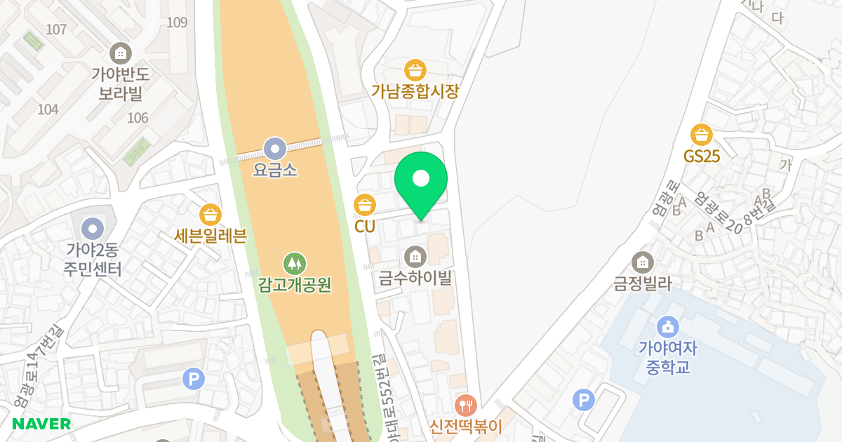 고은빌 위치 지도 - 부산광역시 부산진구 대학로 72-5