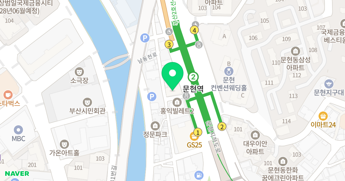 홍익빌레트Ⅲ 위치 지도 - 부산광역시 남구