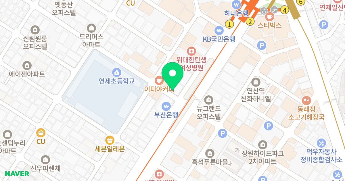 타임빌 위치 지도 - 부산광역시 연제구
