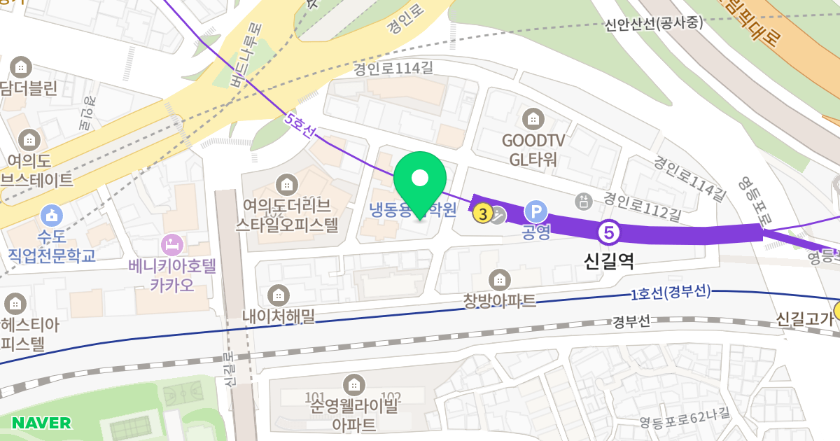 스페이스 오피스텔 위치 지도 - 서울특별시 영등포구 경인로114가길 12
