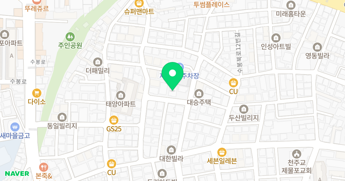 행복한 형우 홈타워 위치 지도 - 인천광역시 미추홀구  35-17