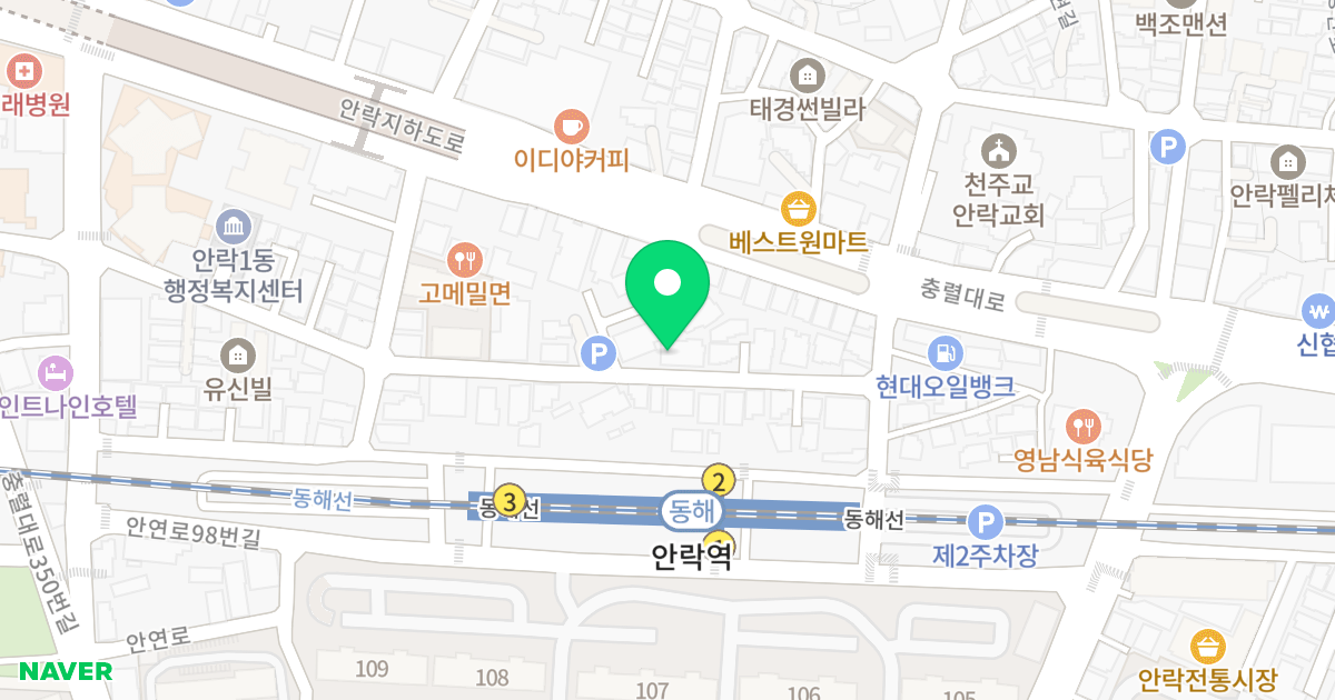 제이에스레그노 1차 위치 지도 - 부산광역시 동래구 안연로110번길 53