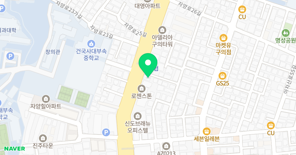 (251-25) 위치 지도 - 서울특별시 광진구 자양로 146
