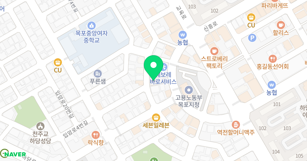 우진펠레스2 위치 지도 - 전라남도 목포시 입암로42번길 27