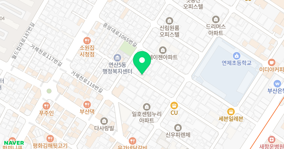 하이트빌A동 위치 지도 - 부산광역시 연제구 거제천로124번길 27