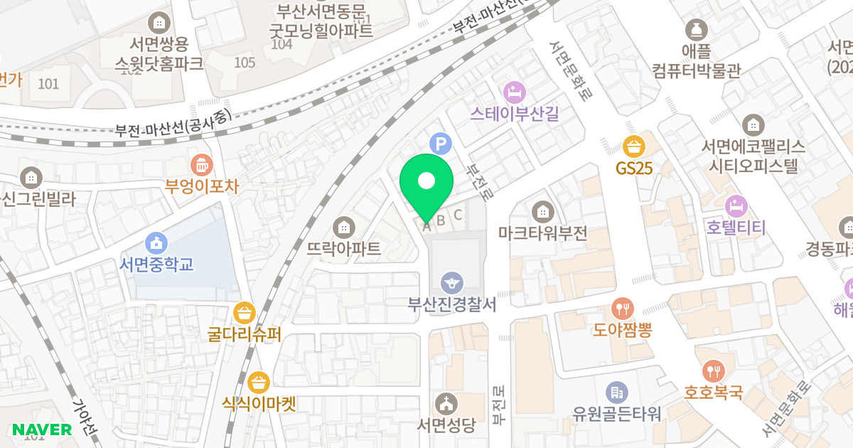 더원팰리스A동 위치 지도 - 부산광역시 부산진구 가야대로755번길 62