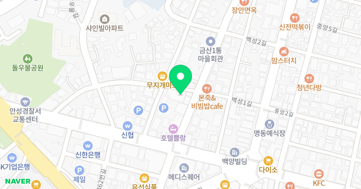 루첸트 위치 지도 - 경기도 안성시 백성1길 27