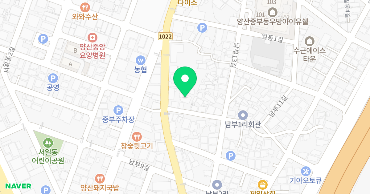 남양골든아트 위치 지도 - 경상남도 양산시 남부11길 3-1