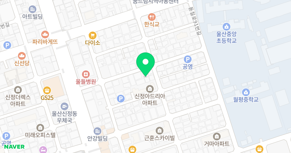 굿 오피스텔 위치 지도 - 울산광역시 남구 중앙로224번길 14